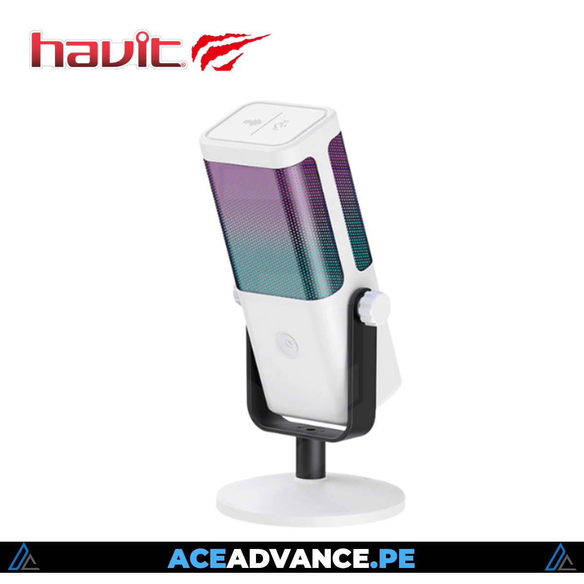 MICROFONO, HAVIT, GK65 RGB WHITE