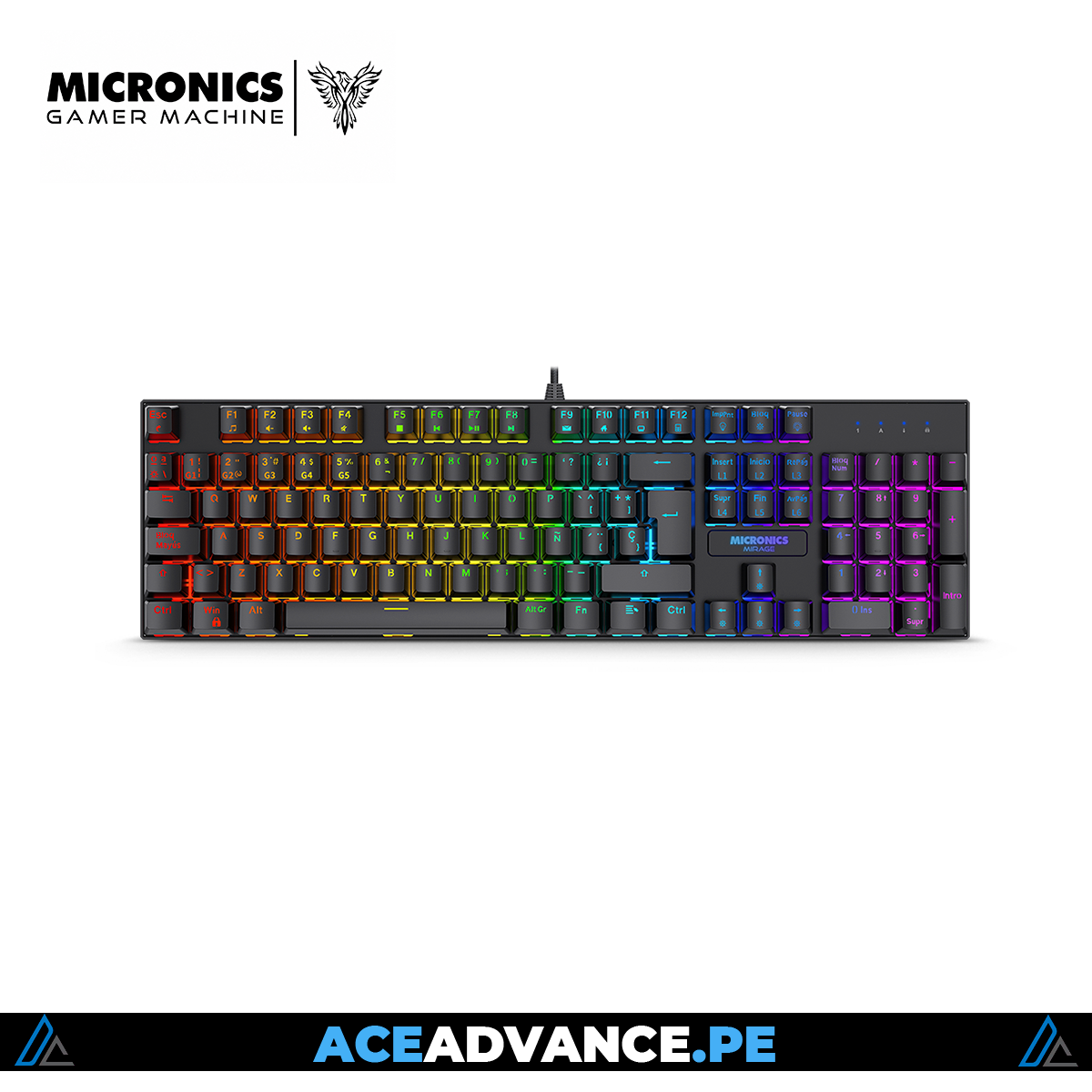 KIT 3 EN 1 GAMING, MIC MIRAGE GTX2003-3K BLACK, RED SWITCH