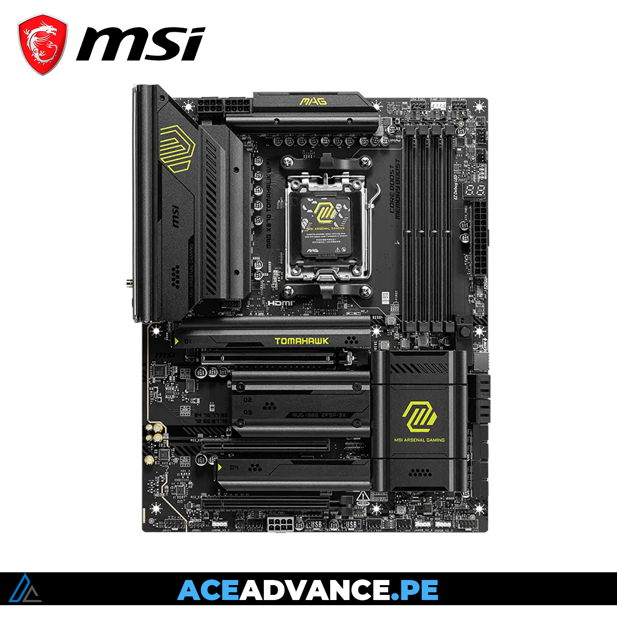 PLACA MADRE MSI MAG X870 TOMAHAWK WIFI 7 ATX PCI5.0