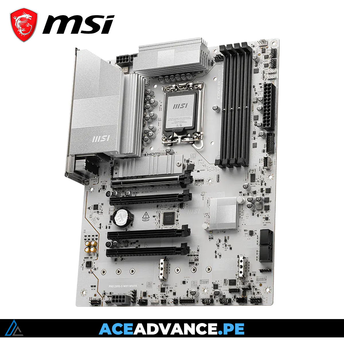 PLACA MADRE MSI PRO Z890-S WIFI WHITE, DDR5, LGA 1851 — imagen 3