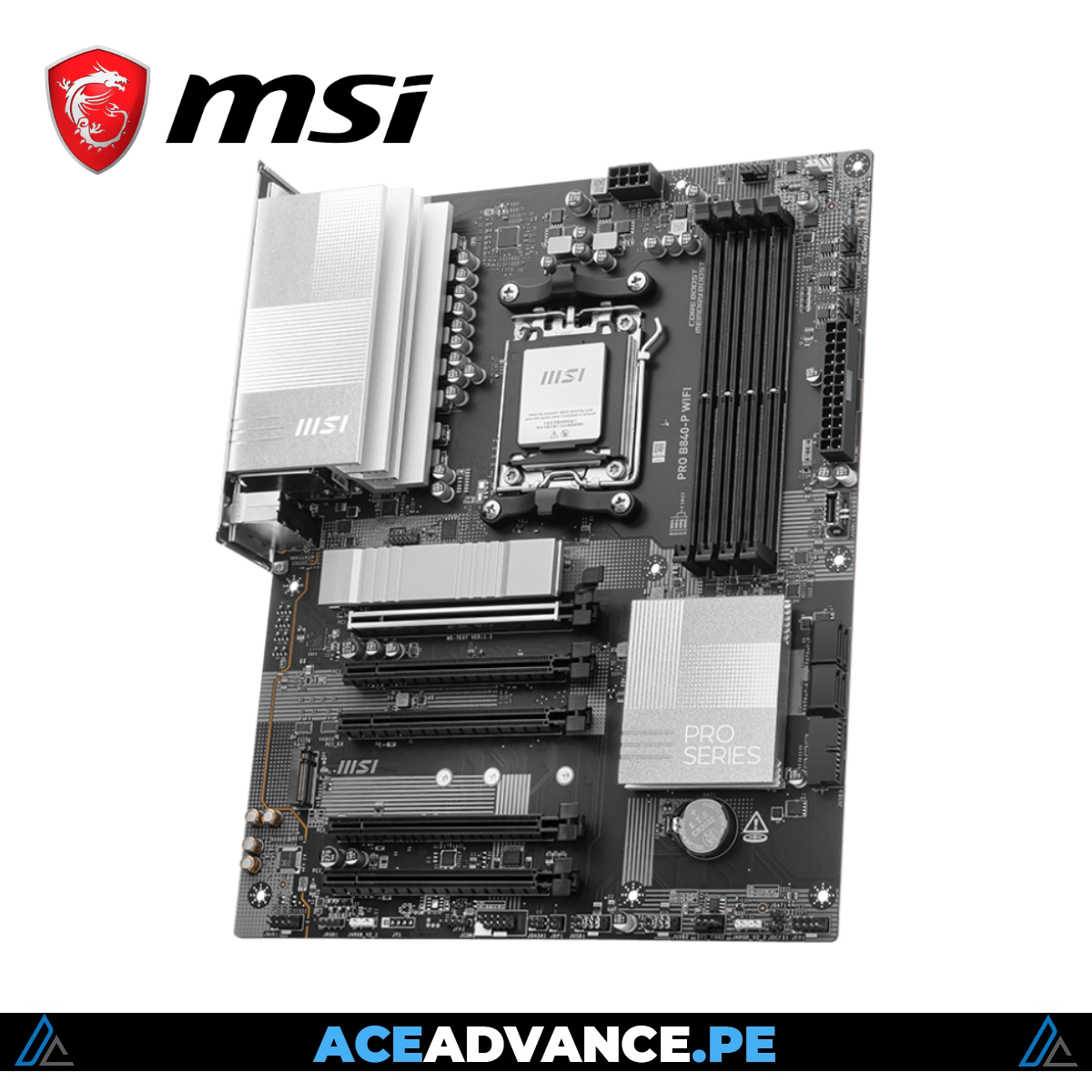 PLACA MADRE MSI B840-P WIFI AM5 DDR5 8000MHZ PCI5 ATX