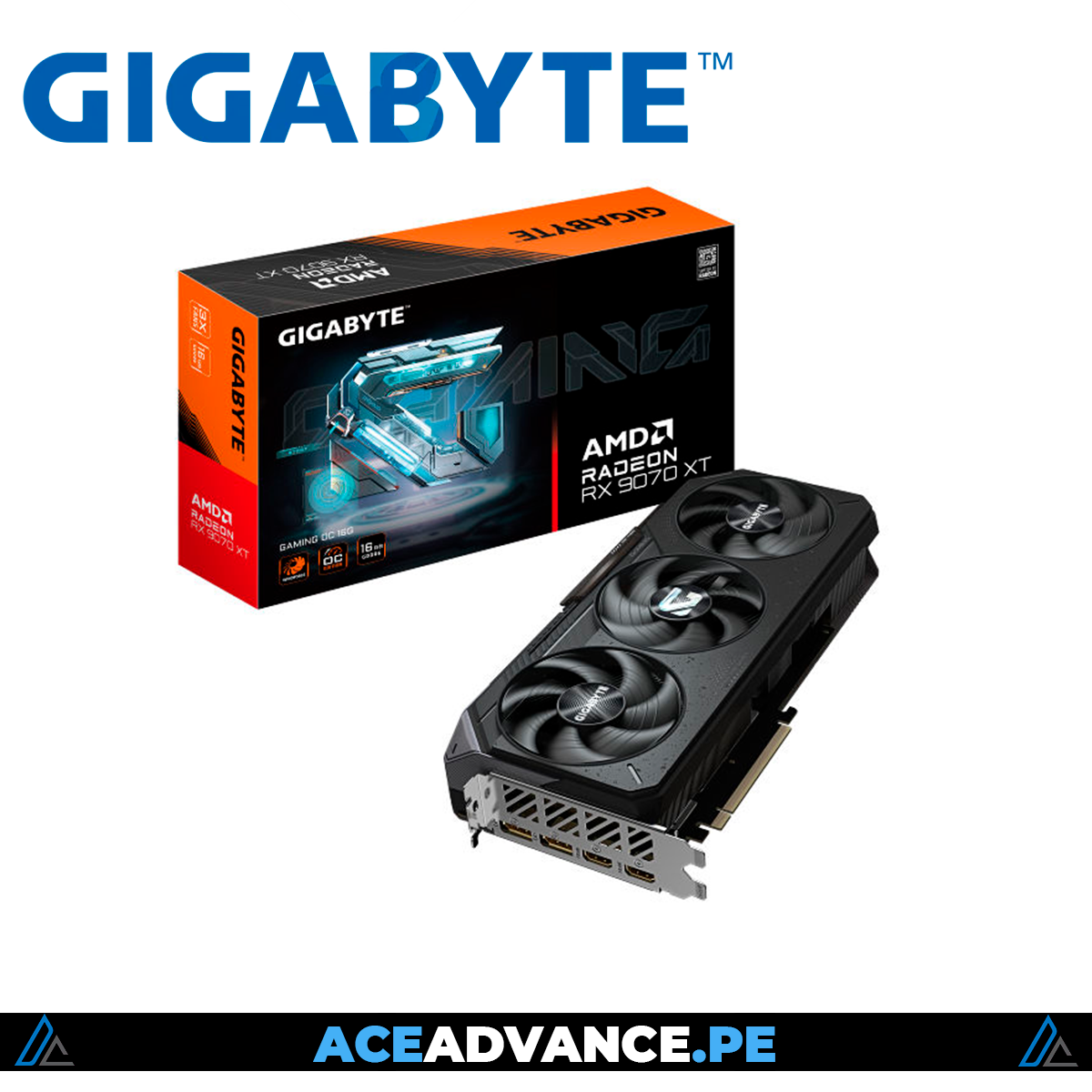 TARJETA DE VIDEO GIGABYTE RX 9070 GAMING OC 16GB GDDR6