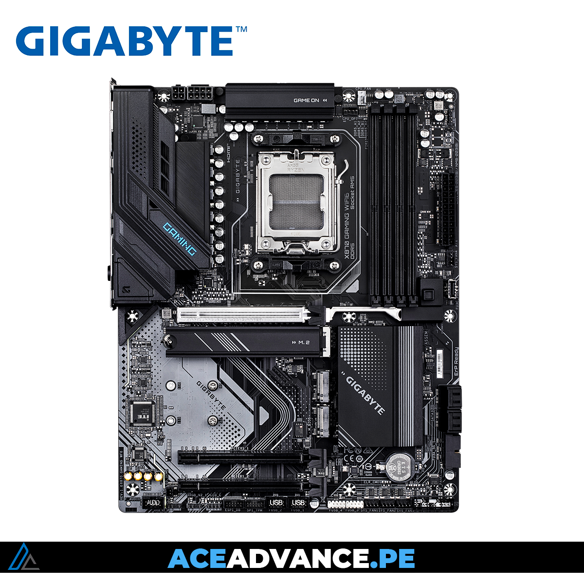 PLACA MADRE AM5 GIGABYTE GAMING WIFI6 X870 ATX