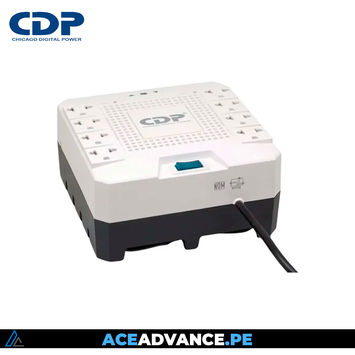 ESTABILIZADOR CDP R-AVR1808I 1800VA/1000W 8 SALIDAS — imagen 3