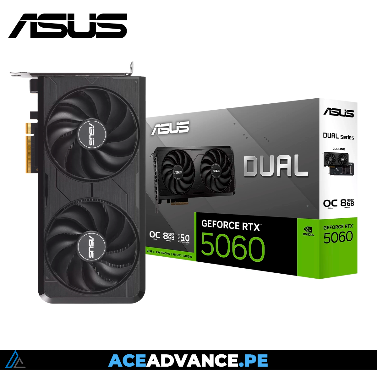 TARJETA DE VIDEO ASUS DUAL EVO RTX 5060 8GB GDDR7 