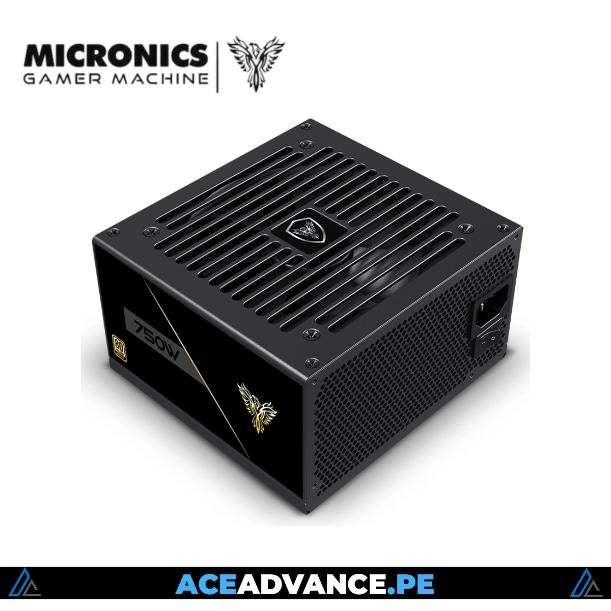 FUENTE DE PODER MICRONICS MIC P600B 750W 80 PLUS BRONZE