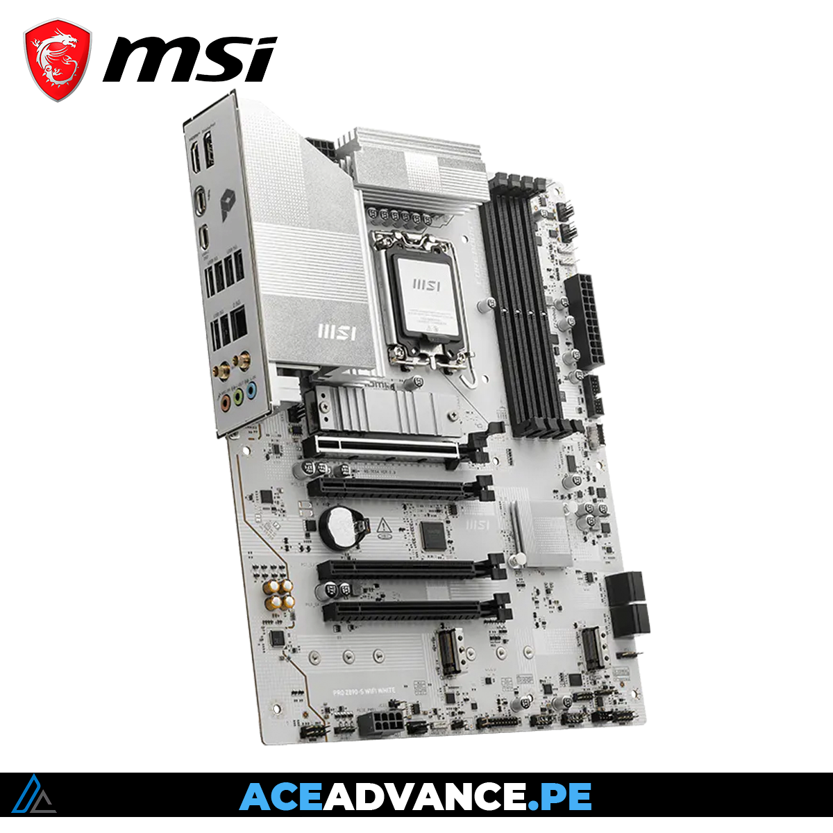 PLACA MADRE MSI PRO Z890-S WIFI WHITE, DDR5, LGA 1851 — imagen 4