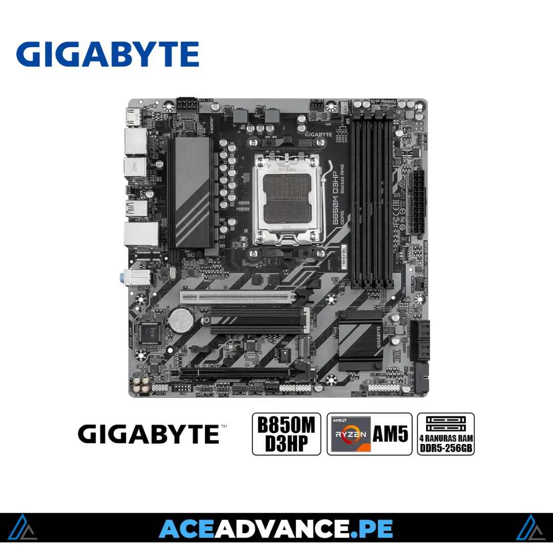 PLACA AM5 GIGABYTE B850M D3HP D5 MATX