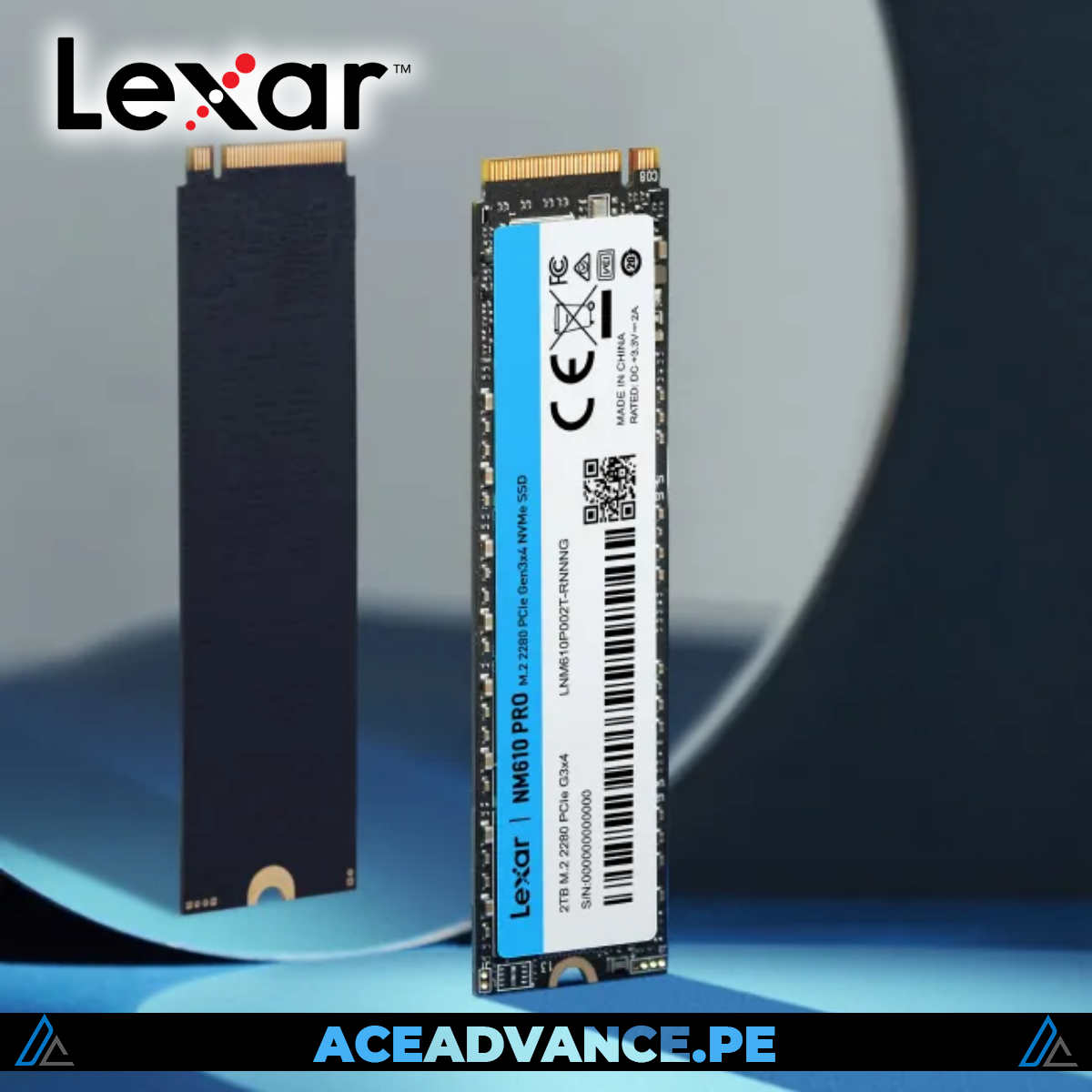 DISCO SOLIDO M.2 NVME 1TB 3300MBS LEXAR