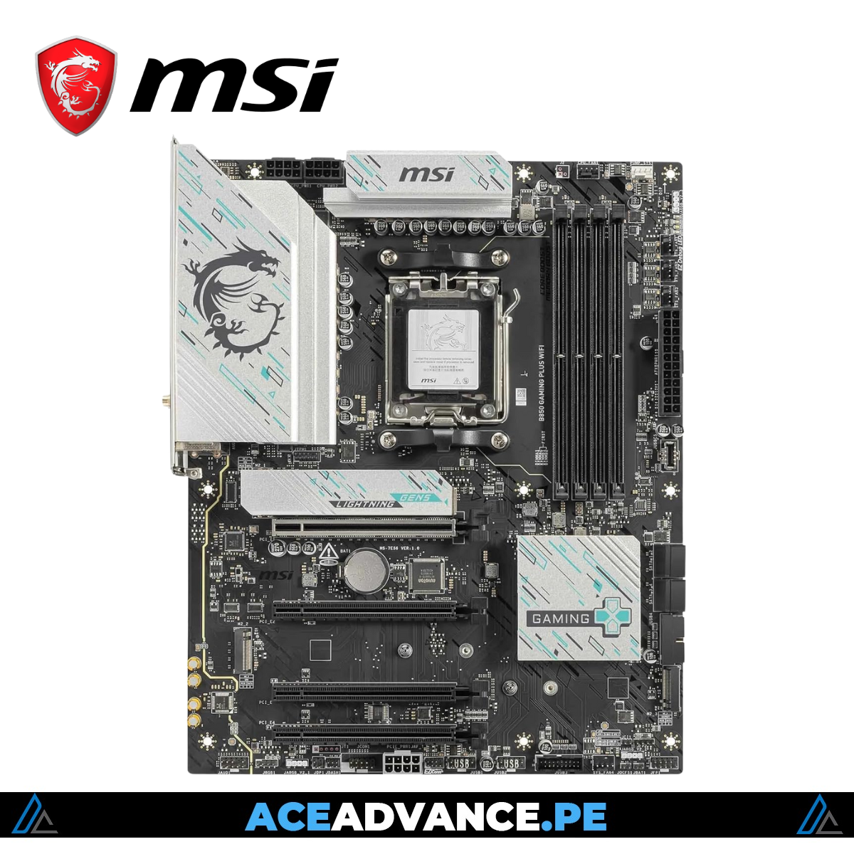 PLACA MADRE MSI, B850 GAMING PLUS WIFI7 ATX DDR5 AM5