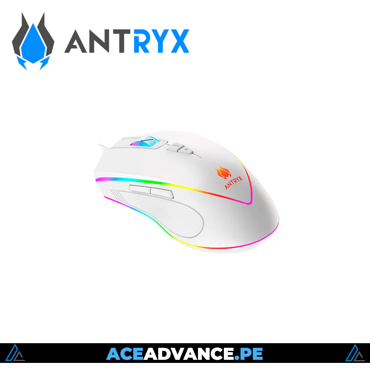 KIT 2 EN 1 GAMING, ANTRYX GC-5100 X2 WHITE, RED SWITCH