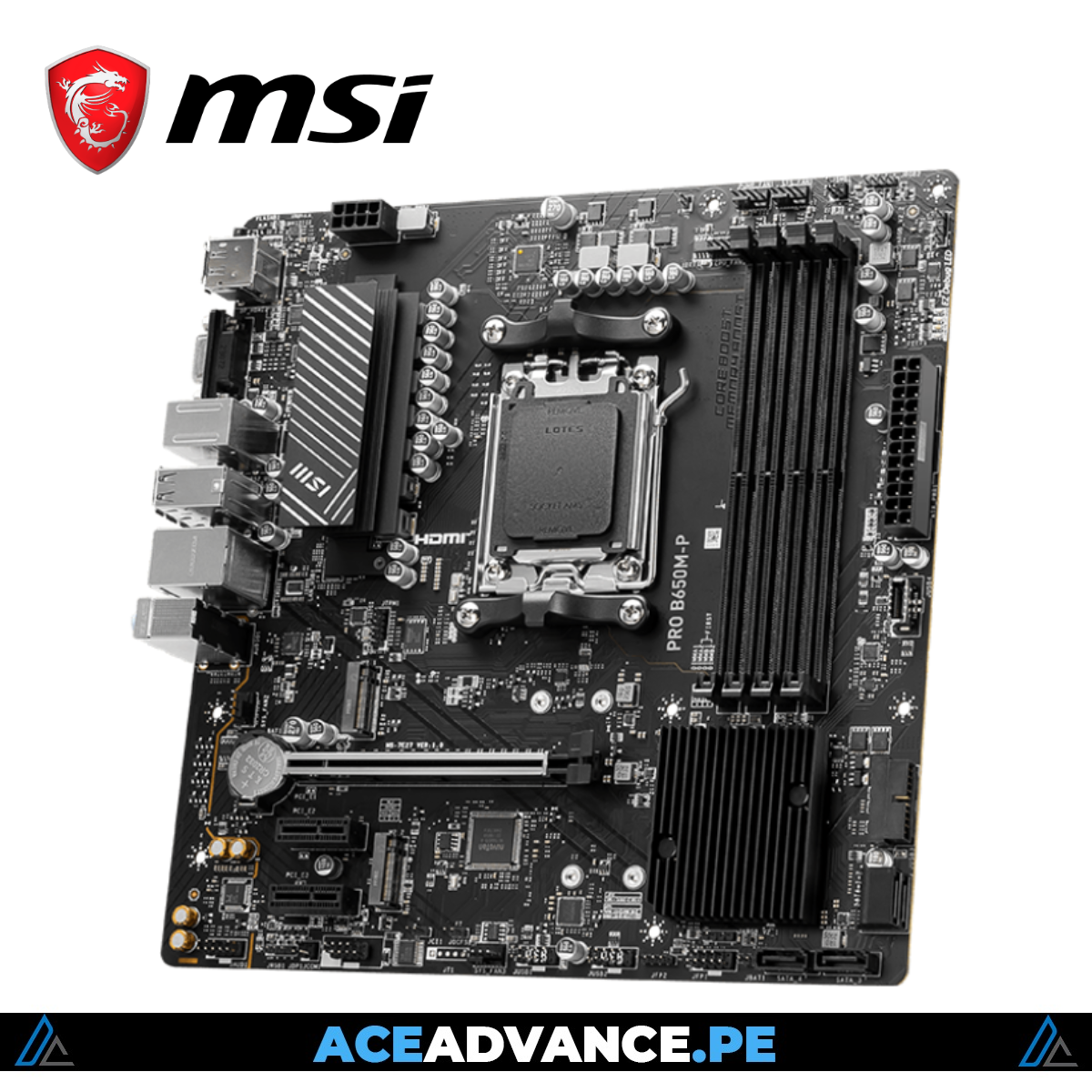MSI PRO B650M-P AMD LIGHTNING GEN4 AM5 4xDDR5 