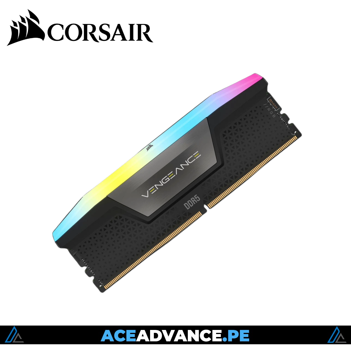 MEMORIA RAM 16GB DDR5 5200MHZ RGB CORSAIR VENGEANCE RGB CL40