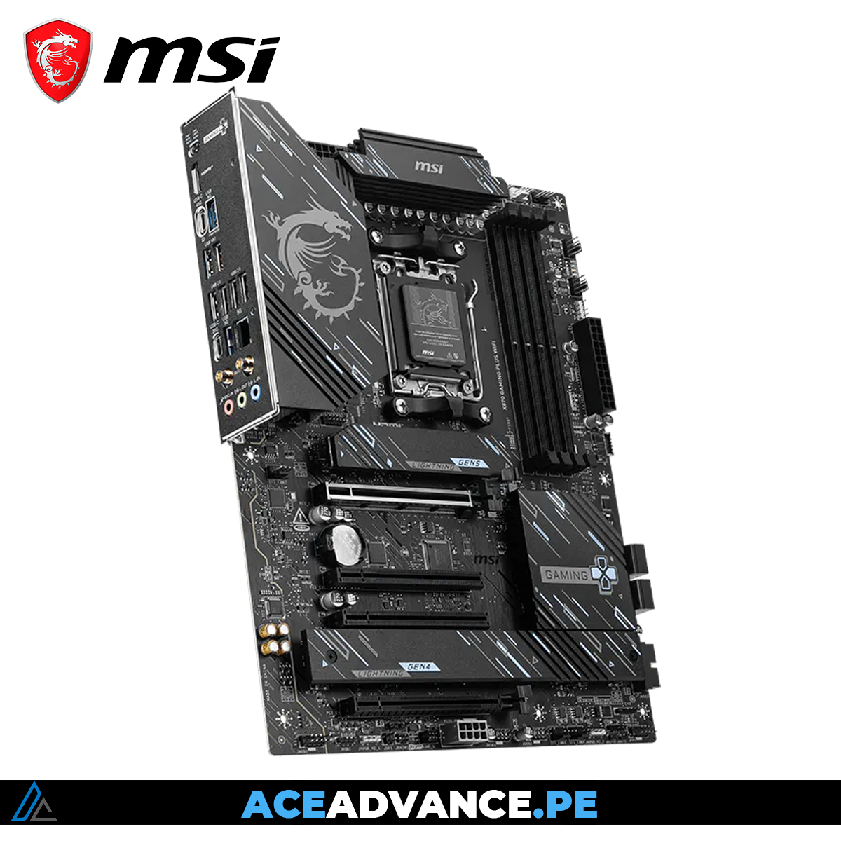 PLACA MADRE X870 MSI GAMING PLUS ATX DDR5 WIFI7 — imagen 4
