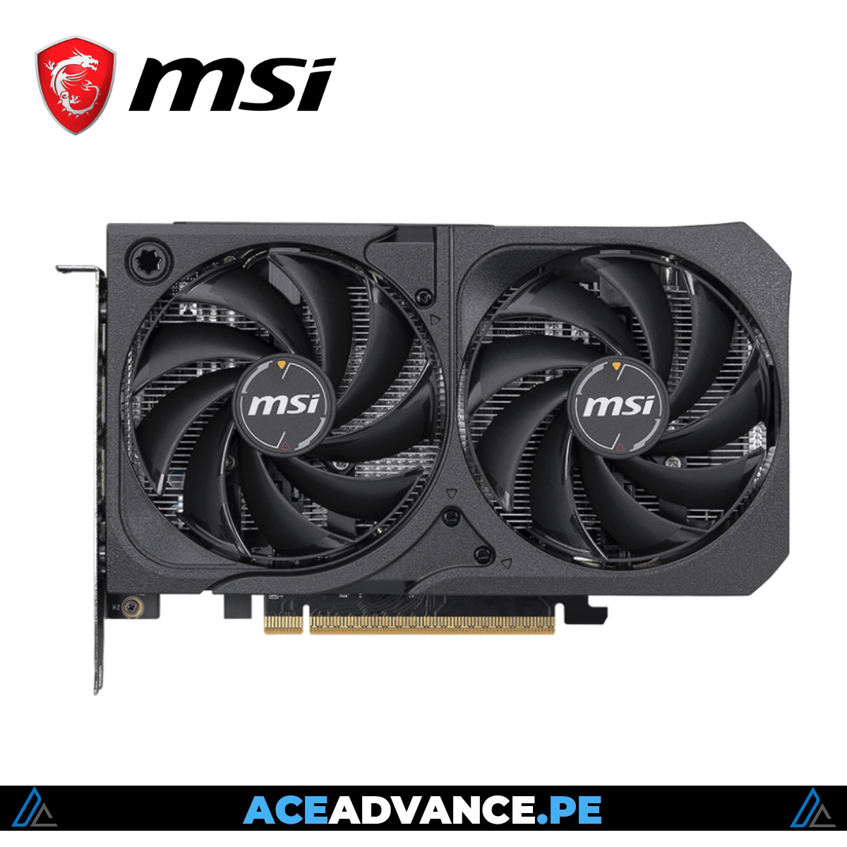 TARJETA DE VIDEO, MSI SHADOW 2X, RTX 5050 8GB GDDR7 OC BLACK