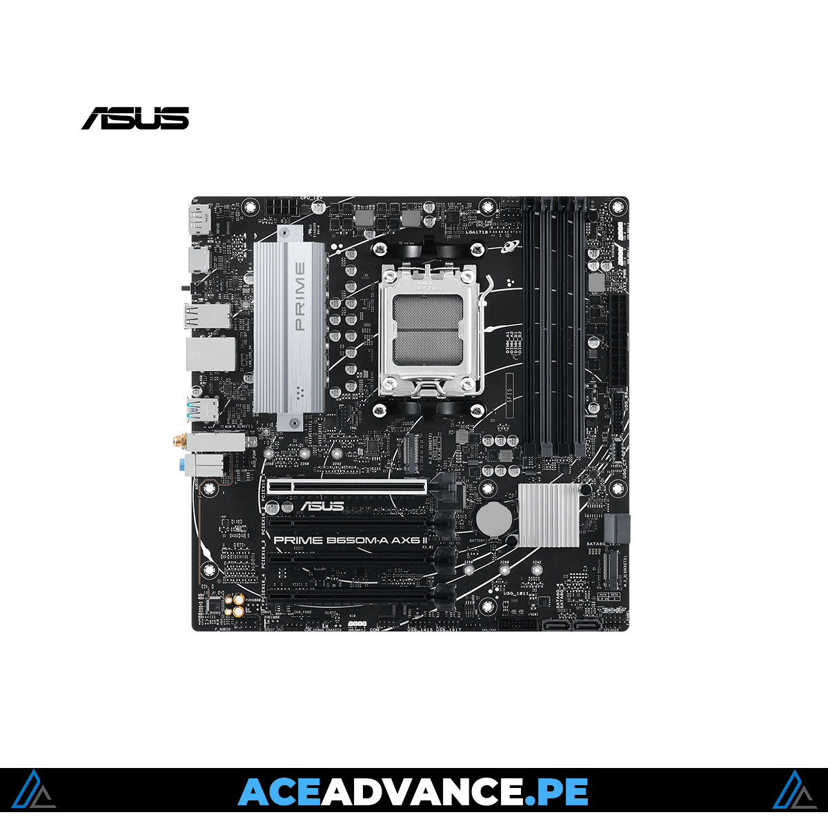 ASUS PRIME B650M-A AK6 II 4xDDR5 2xM.2 WIFI6/BLUETOOTH 1xTC PCIE5.0 DP/HDMI