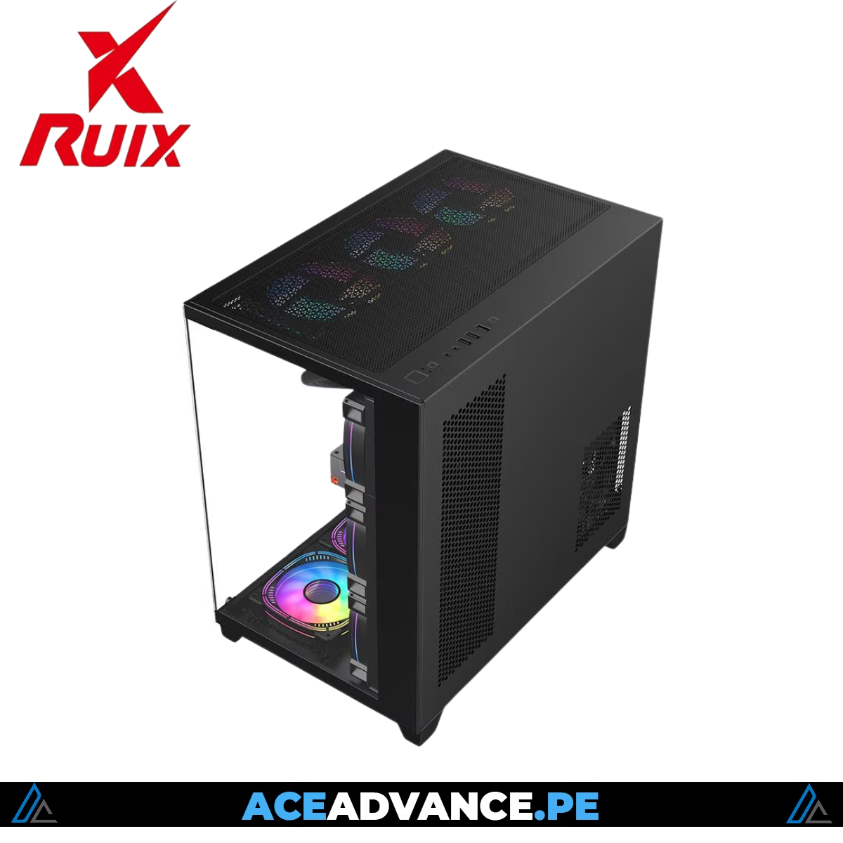 CASE ATX ULTRA VISION MARK II BLACK AEROSPACE 7 FANS RGB  CN/ CONTROL SUPPORT TG