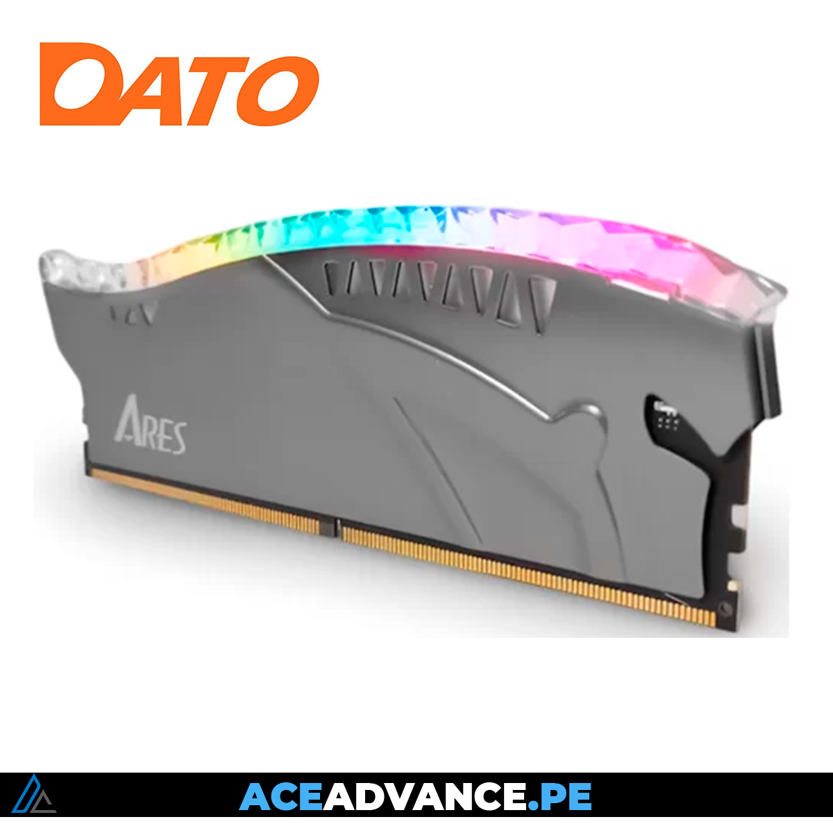 MEMORIA RAM DATO ARES ARMOR LITE GRAY RGB 16GB DDR5 5600 MHZ CL40