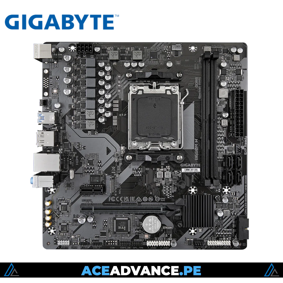 PLACA MADRE GIGABYTE B650M H AM5 DDR5 